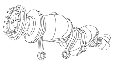 Морская отрасль crankshaft balancing