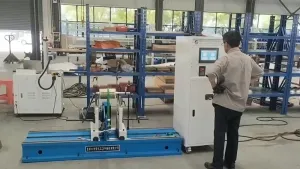 Горизонтальный балансировочный станок на жестких опорах YYQ-50 (ременной привод) (Ø900 мм, 1-50 кг)